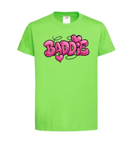 Детская футболка Baddie Лаймовый фото