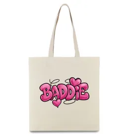 Эко-сумка Baddie Бежевый фото