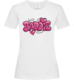 Женская футболка Baddie Белый фото