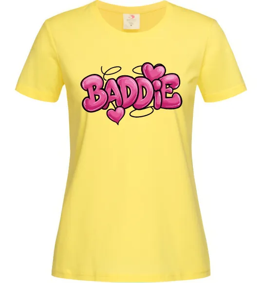 Женская футболка Baddie Лимонный фото