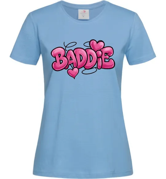 Женская футболка Baddie Голубой фото