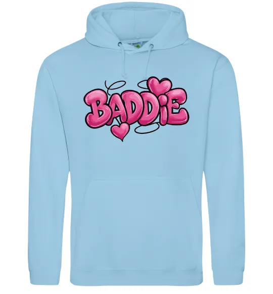 Чоловіча толстовка (худі) Baddie Блакитний фото