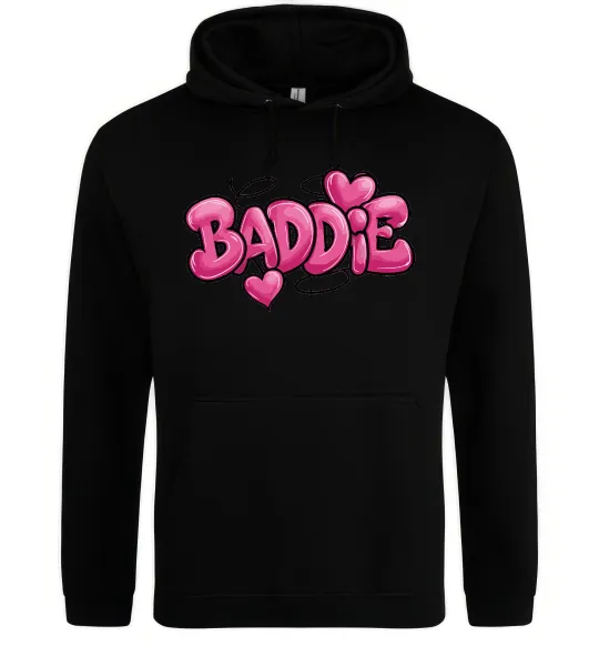 Жіноча толстовка (худі) Baddie Чорний фото