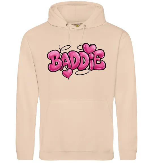 Жіноча толстовка (худі) Baddie Пісочний фото