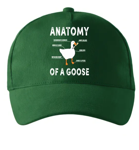Кепка Anatomy of goose Темно-зелений фото