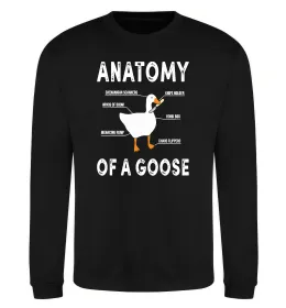 Свитшот Anatomy of goose Черный фото