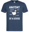 Мужская футболка Anatomy of goose Темно-синий фото