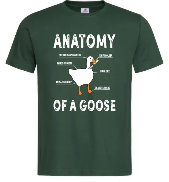 Мужская футболка Anatomy of goose Темно-зеленый фото