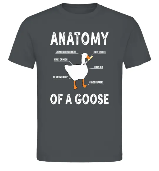 Мужская футболка Anatomy of goose Графит фото