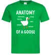 Мужская футболка Anatomy of goose Зеленый фото