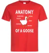 Мужская футболка Anatomy of goose Красный фото