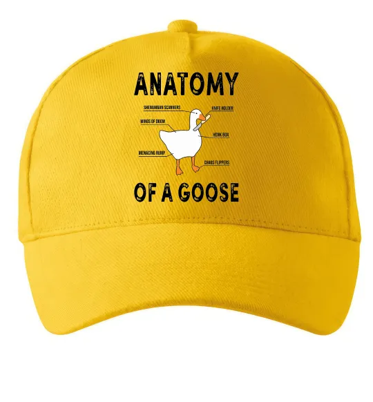 Кепка Anatomy of goose Сонячно жовтий фото
