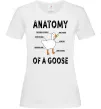 Женская футболка Anatomy of goose Белый фото