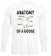 Лонгслив Anatomy of goose Белый фото