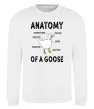 Світшот Anatomy of goose Білий фото