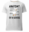 Мужская премиум футболка Anatomy of goose Белый фото