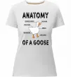 Женская премиум футболка Anatomy of goose Белый фото