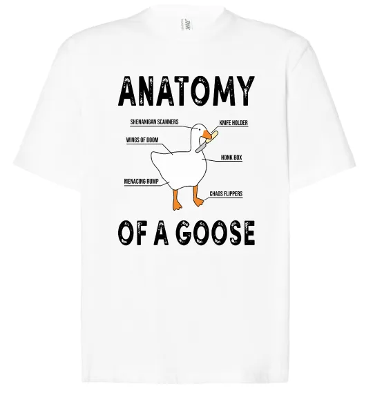 Футболка Оверсайз Anatomy of goose Белый фото