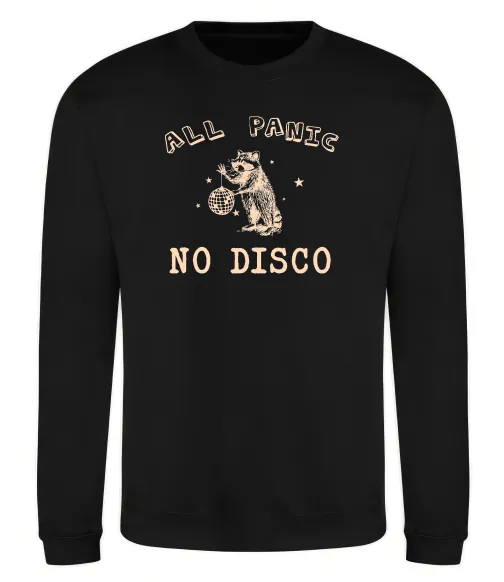 Світшот All panic No disco Чорний фото