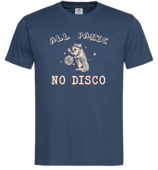 Мужская футболка All panic No disco Темно-синий фото