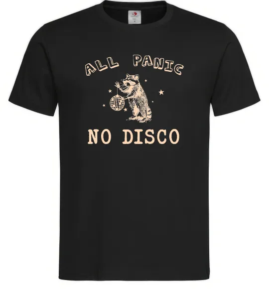 Мужская футболка All panic No disco Черный фото