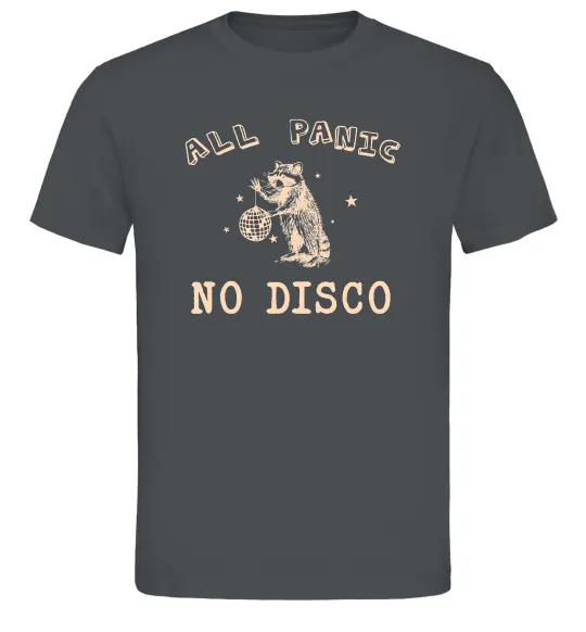 Мужская футболка All panic No disco Графит фото