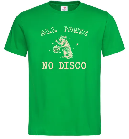 Мужская футболка All panic No disco Зеленый фото