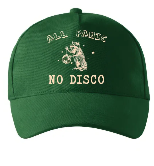 Кепка All panic No disco Темно-зелений фото