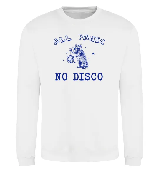 Свитшот All panic No disco Белый фото