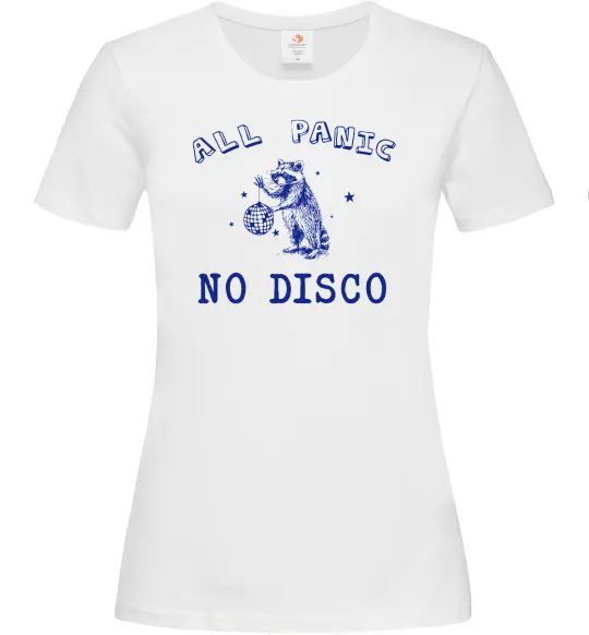 Женская футболка All panic No disco Белый фото