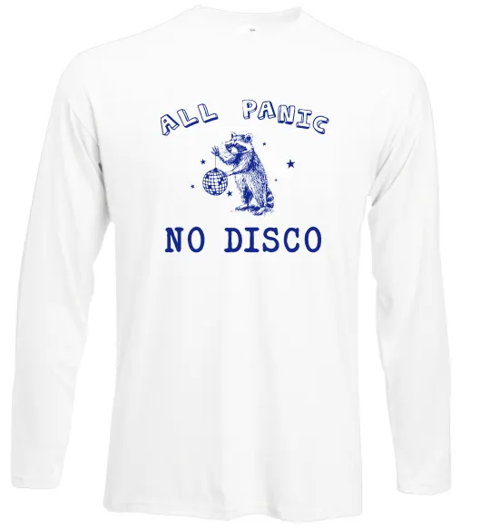 Лонгслів All panic No disco Білий фото