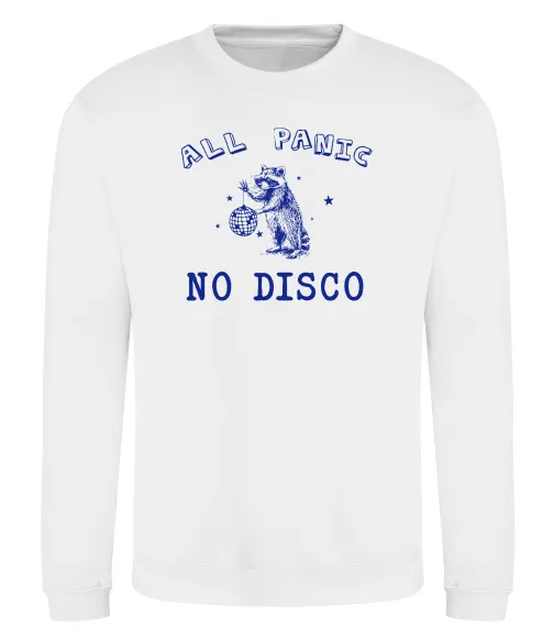 Світшот All panic No disco Білий фото