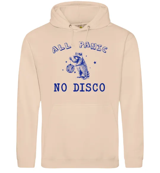 Мужская толстовка (худи) All panic No disco Песочный фото