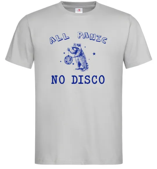 Мужская футболка All panic No disco Серый фото