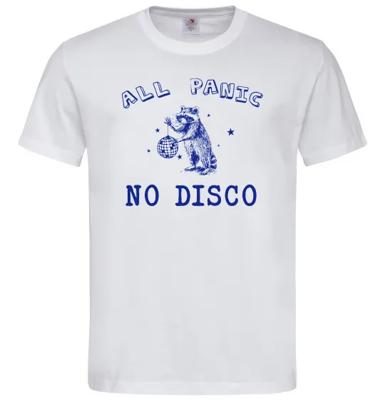 Мужская футболка All panic No disco Белый фото