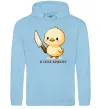 Мужская толстовка (худи) Агресивне каченя Голубой Мужская толстовка (худи) Агресивне каченя Голубой фото