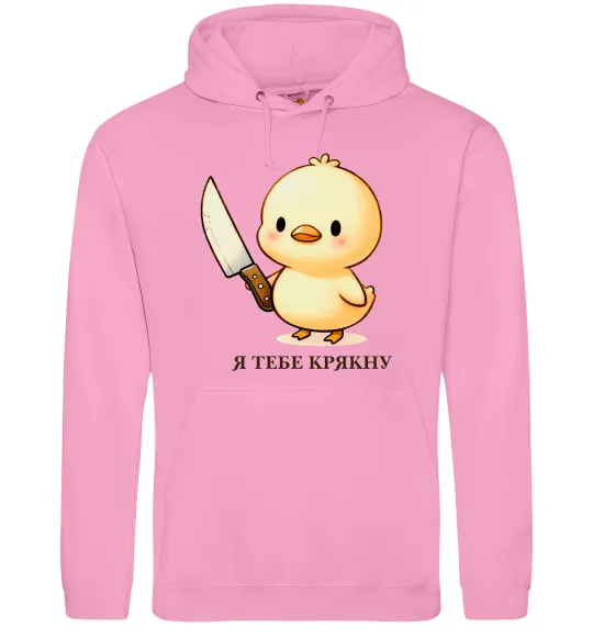 Женская толстовка (худи) Агресивне каченя Розовый фото