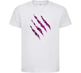 Детская футболка Рожеві подряпини Белый фото