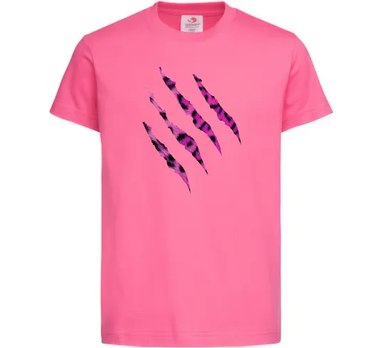 Детская футболка Рожеві подряпини Ярко-розовый фото