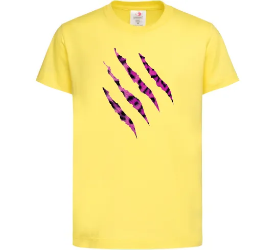 Детская футболка Рожеві подряпини Лимонный фото