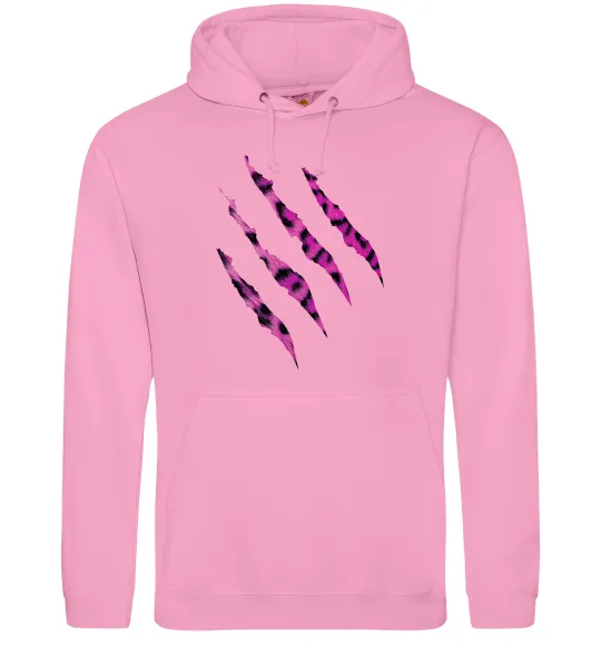 Мужская толстовка (худи) Рожеві подряпини Розовый фото