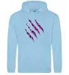 Женская толстовка (худи) Рожеві подряпини Голубой фото