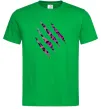 Чоловіча футболка Рожеві подряпини Зелений фото