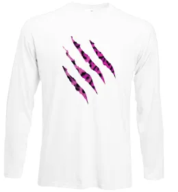 Лонгслив Рожеві подряпини Белый фото