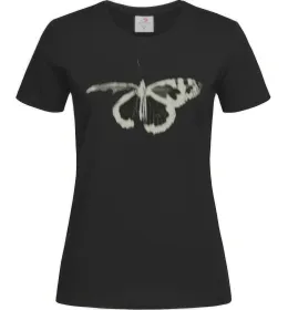 Женская футболка Метелик ретро Черный фото