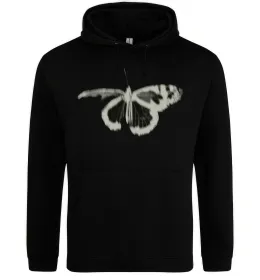 Мужская толстовка (худи) Метелик ретро Черный фото