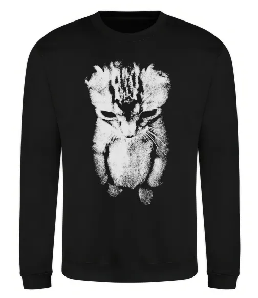 Світшот Котик Y2K Чорний фото