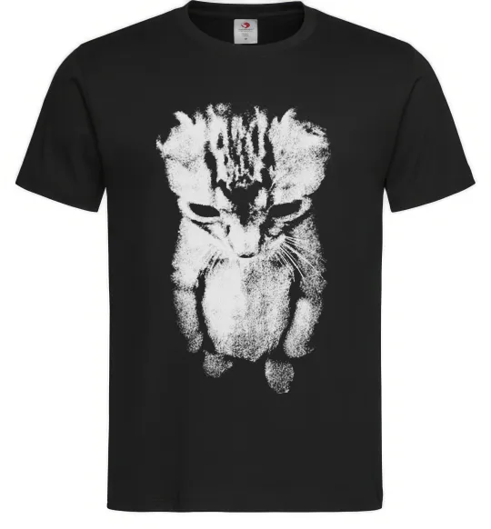 Мужская футболка Котик Y2K Черный фото