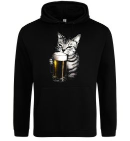 Чоловіча толстовка (худі) Кіт з пивом