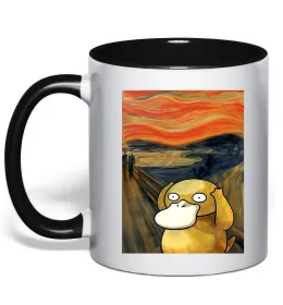 Чашка с цветной ручкой